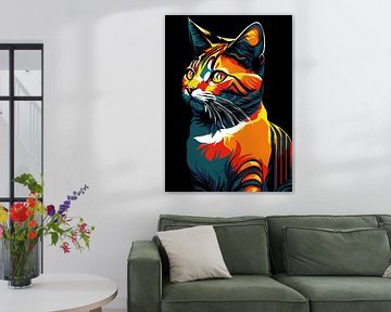 Cat pop art by InSomnia