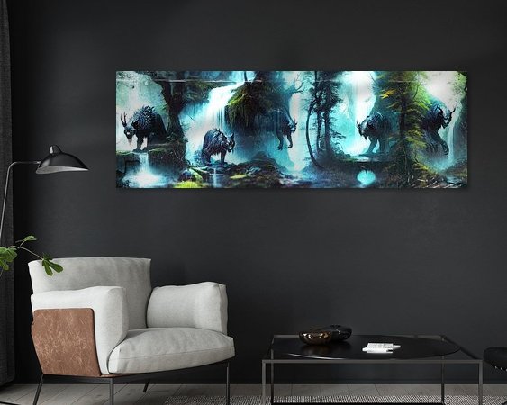 Example of the artwork in a room