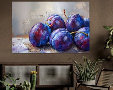 Peindre des prunes sur Blikvanger Schilderijen