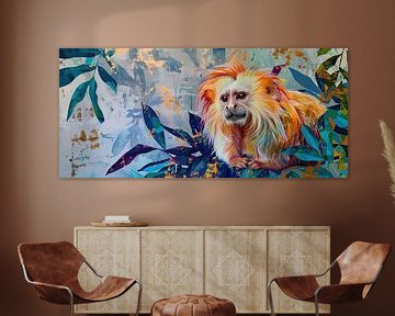 Painting Colourful Monkey by Kunst Kriebels