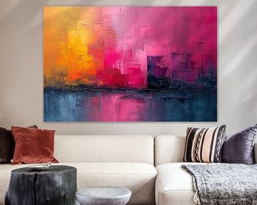 Abstract Colour explosion by Kunst Kriebels