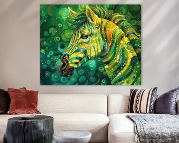 Painting Zebra Colourful by Abstract Painting