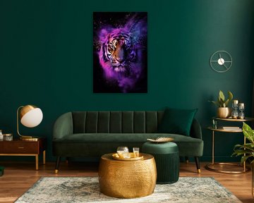 Kosmische Majestät - Tiger im Sternenstaub von Eva Lee