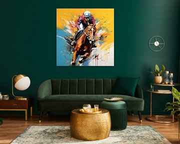 Jockey Pop Art van ARTemberaubend