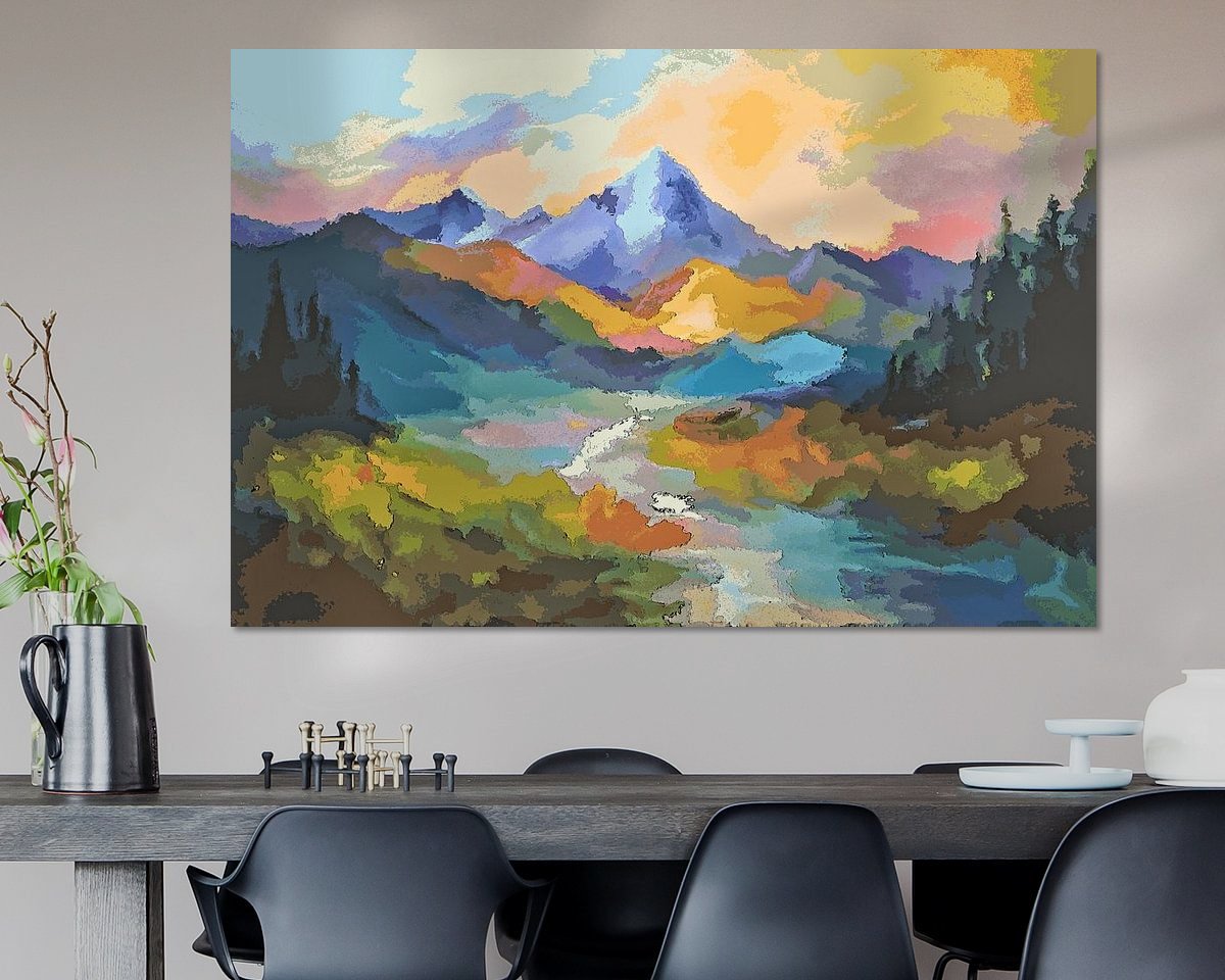 Example of the artwork in a room