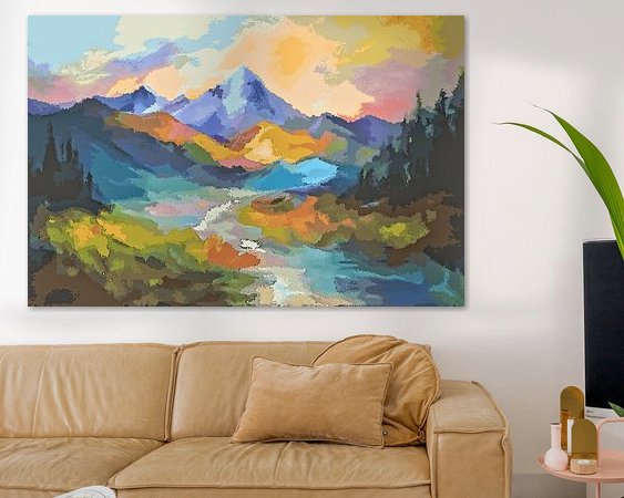 Example of the artwork in a room