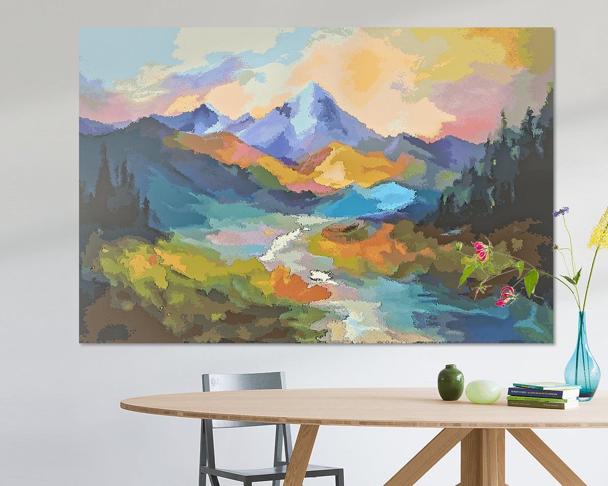 Example of the artwork in a room