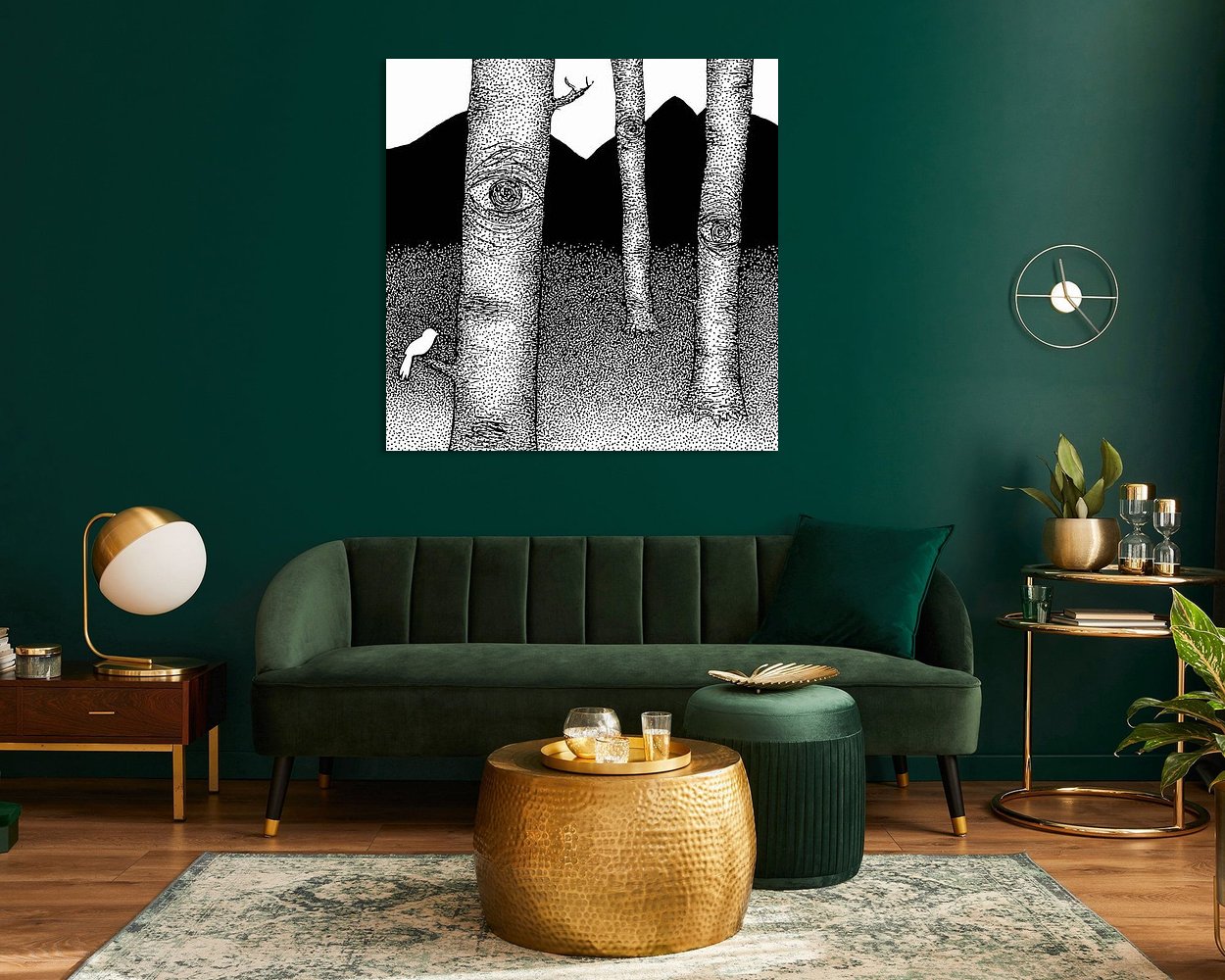 Example of the artwork in a room