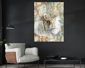 Colourful and bright artwork in spring tones by Emiel de Lange