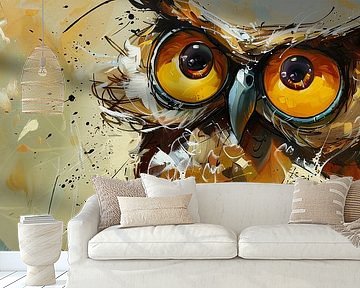 Owl Modern Art by Eye catching paintings