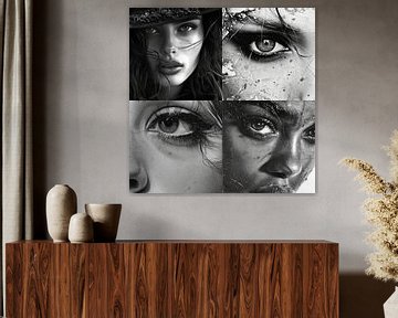 Collage Frauen von Egon Zitter