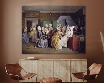 Wilhelm Marstrand, Szene aus Ludwig Holbergs Das Kinderzimmer, 1845 von Atelier Liesjes