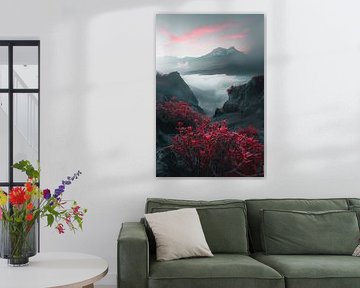 Mountain landscape in the sunshine