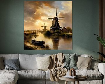 The mills of Kinderdijk by Gert-Jan Siesling