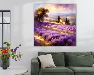 Lavender fields in southern France by Gert-Jan Siesling