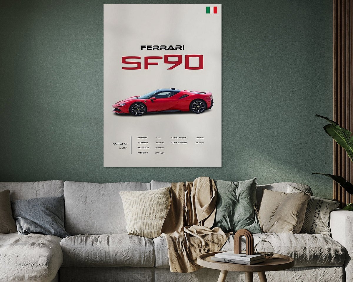 Example of the artwork in a room