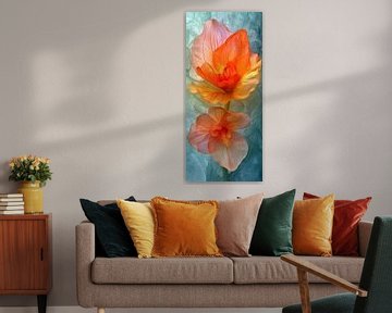 Tangerine Blossom Surge van Kunst Kriebels