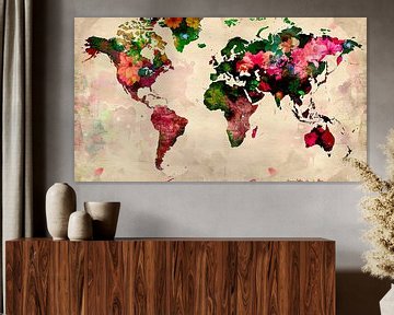 eccentric world map by PixelPrestige