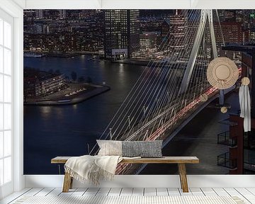 Rush hour Erasmusbrug Rotterdam van AdV Photography