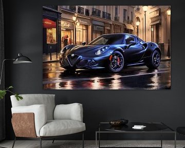 s Nachts in Parijs met de Alfa Romeo 4C