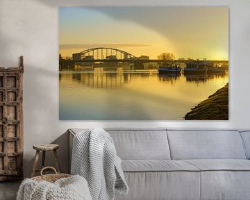 IJssel bij Deventer by Michel van Kooten