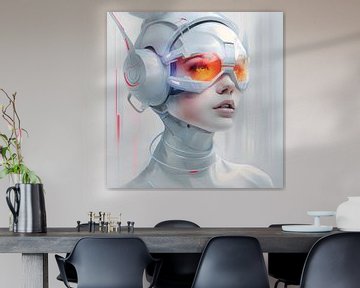 Portrait futuriste d'une jeune femme sur StudioMaria.nl