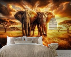 Example of the artwork in a room