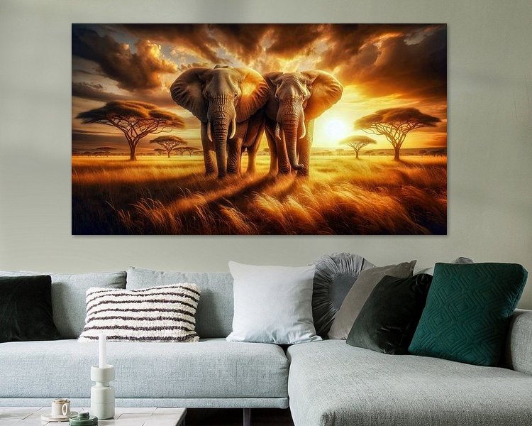 Example of the artwork in a room