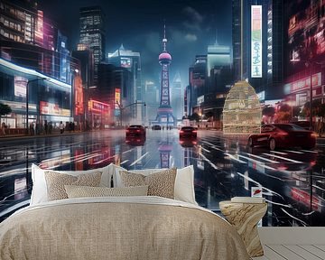 Shanghai in de nacht