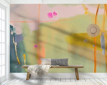 Modern en abstract in pastelkleuren van Studio Allee