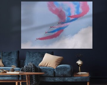 Les Red Arrows de la Royal Air Force. sur Jaap van den Berg