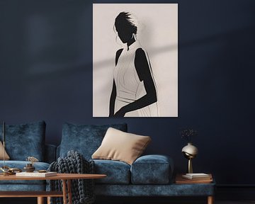 Die minimalistische Frau von Jolique Arte