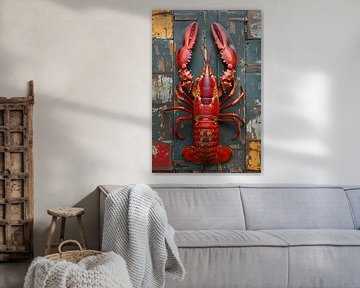 Homard sur bois sur Dunto Venaar