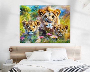 Lions family nursery style