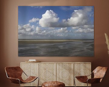 Plage de nuages à Schiermonnikoog sur Gerda de Voogd