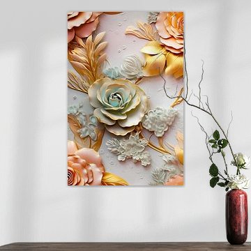 Romantische 3D-Blumen von haroulita