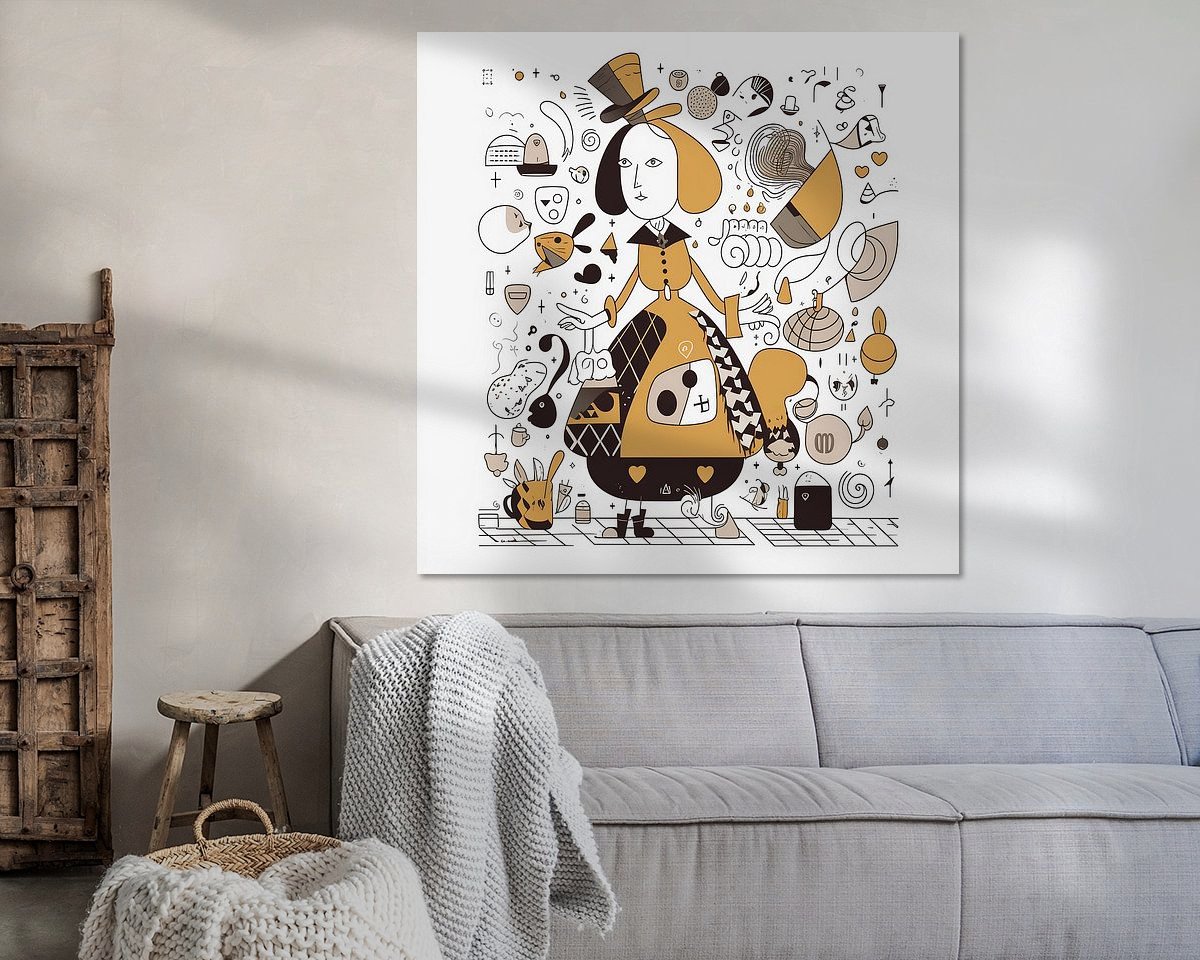 Example of the artwork in a room