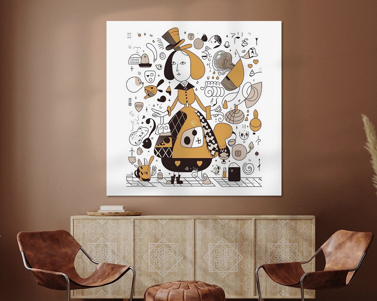 Example of the artwork in a room