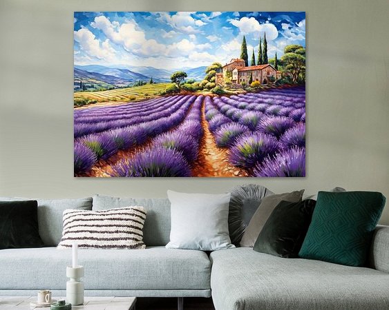 Example of the artwork in a room