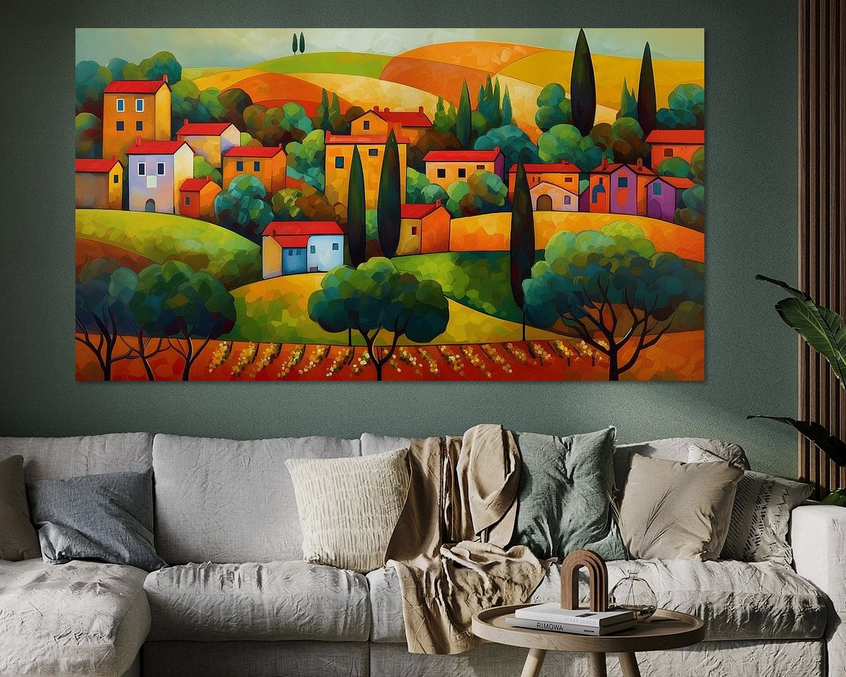 Example of the artwork in a room