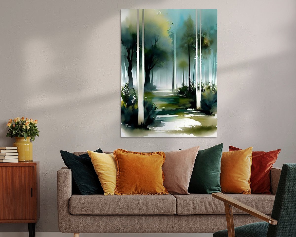 Example of the artwork in a room