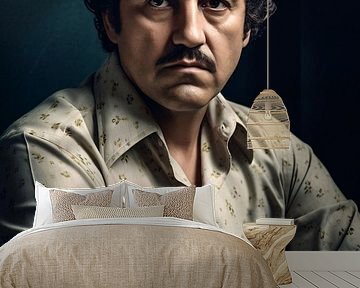 Pablo Escobar Gedachten van een Grootse Geest van De Muurdecoratie
