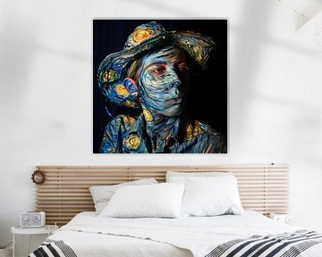 Bodypaint van Gogh von Egon Zitter