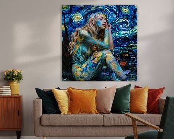 bodypaint van Gogh
