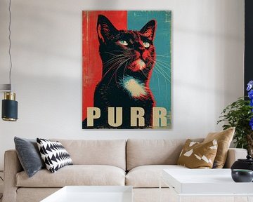 Schnurren - Politische Katzenkunst Nr.2 von Vincent the Cat