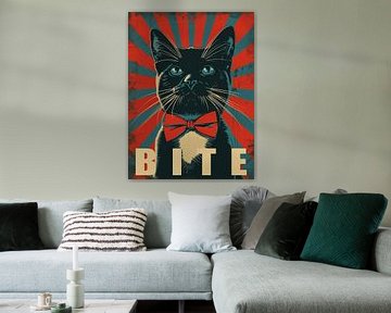 Bite - Political Cat Art No.3 by Vincent the Cat
