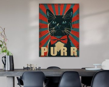 Purr - Political Cat Art No.3 by Vincent the Cat