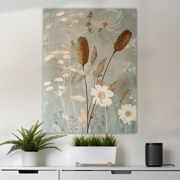 Botanical still life in Japandi style. by Japandi Art Studio