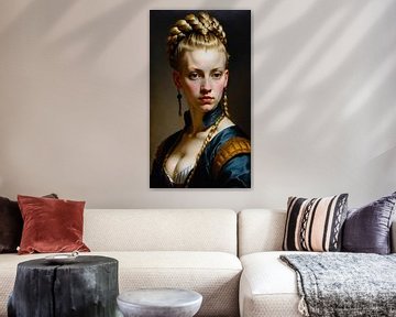 Baroque portrait kinky lady by Maud De Vries