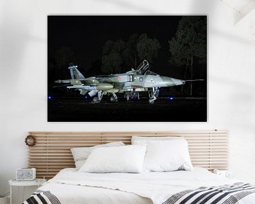 SEPECAT Jaguar bij nacht van KC Photography